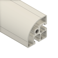 10-4545RC-0-24IN MODULAR SOLUTIONS EXTRUDED PROFILE<br>45MM X 45MM ROUND CORNER, CUT TO THE LENGTH OF 24 INCH